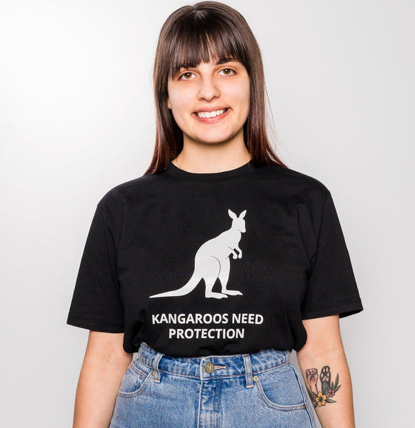 Kangaroos T-Shirt - – Shop Supporter Party Animal Justice Women\'s Cut Fitted