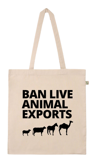 Ban Live Animal Exports Shopper Tote Bag