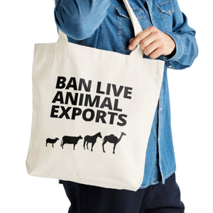 Ban Live Animal Exports Shopper Tote Bag