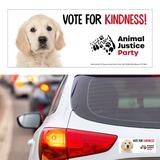 Bumper Sticker: Vote for Kindness! Puppy