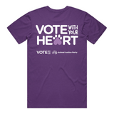 "Vote With Your Heart" Unisex T-Shirt