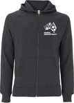 Unisex  Zip Up Hoodie - Charcoal