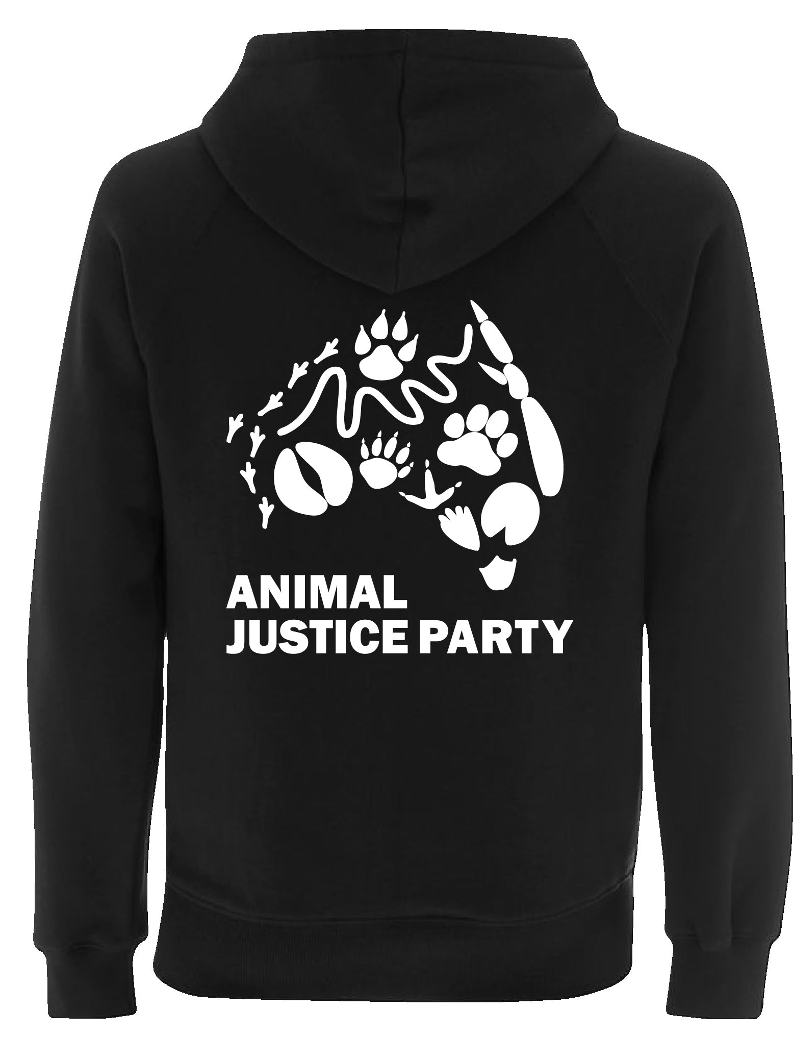 Unisex  Zip Up Hoodie - Black